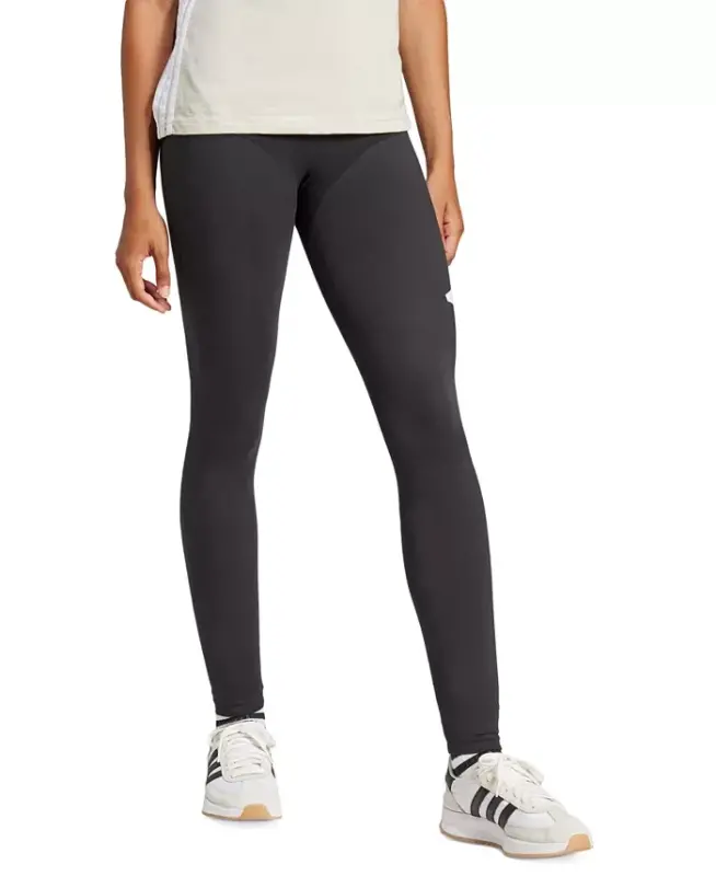 Women's Essentials Big Logo Cotton Leggings-Black/white - ADIDAS