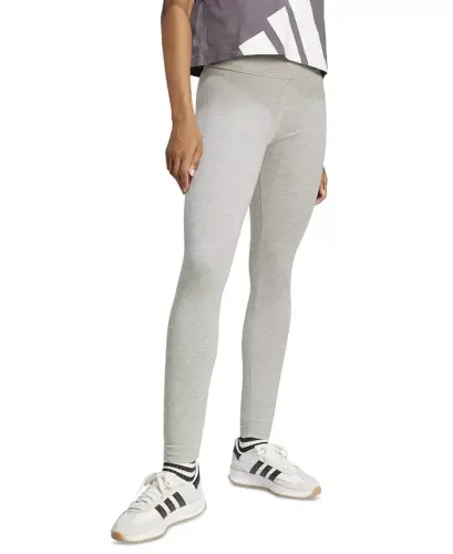 Women's Essentials Big Logo Cotton Leggings - Medium Grey Heather/black - ADIDAS (1)