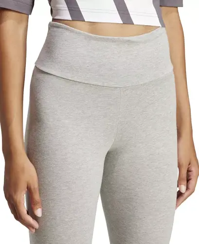 Women's Essentials Big Logo Cotton Leggings - Medium Grey Heather/black - 4