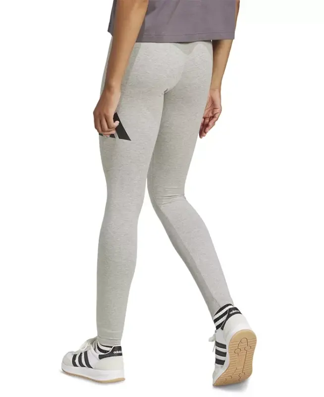 Women's Essentials Big Logo Cotton Leggings - Medium Grey Heather/black - 5