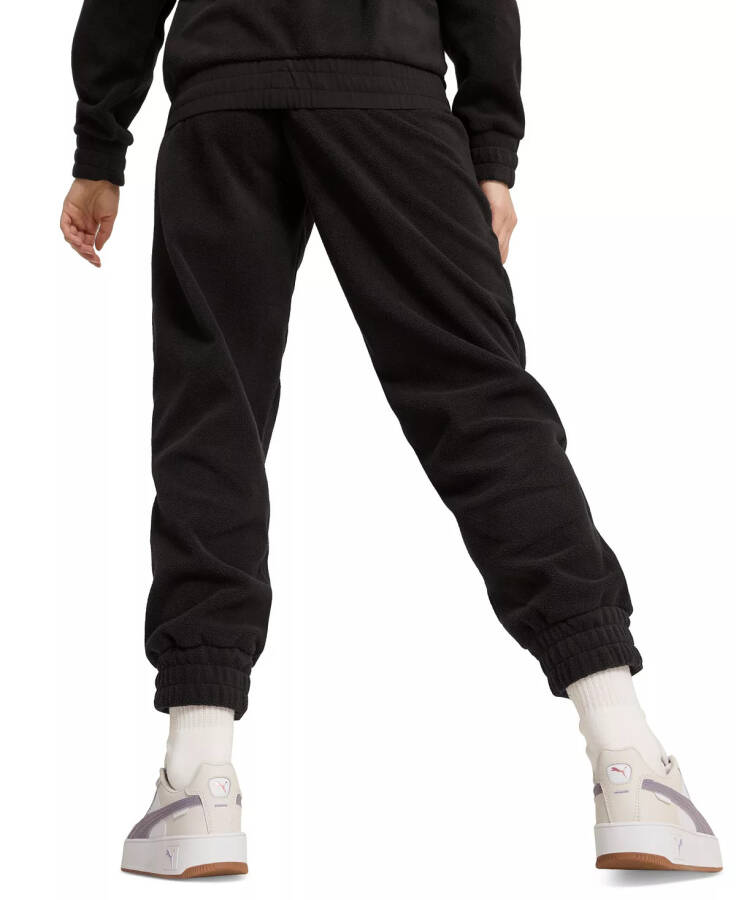 Women's Essentials Brushed Fleece Logo Joggers Black - 2