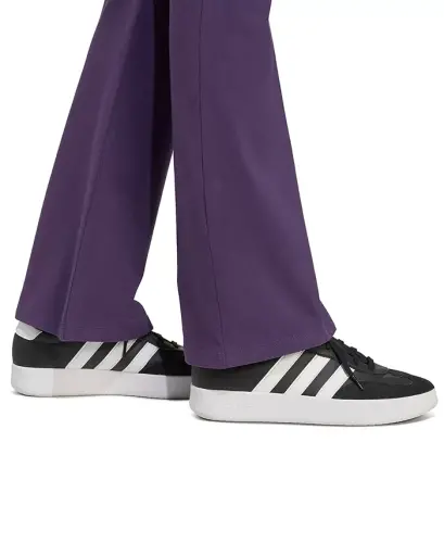 Women's Essentials Small Logo Flared Leggings - Aurora Plum/black - 4