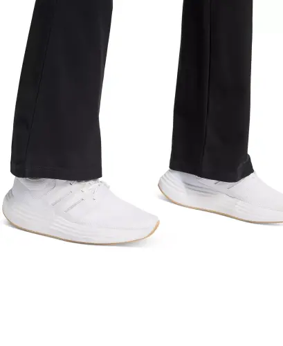 Women's Essentials Small Logo Flared Leggings-Black/White - 5