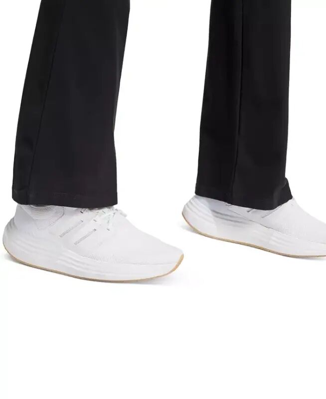 Women's Essentials Small Logo Flared Leggings-Black/White - 5