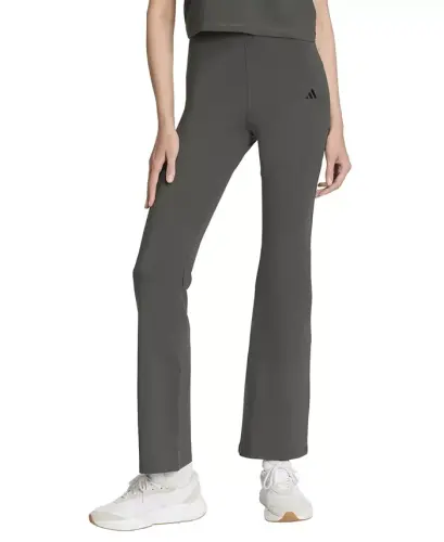 Women's Essentials Small Logo Flared Leggings - Gray 