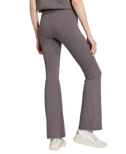 Women's Essentials Small Logo Flared Leggings-Grestr/whi - 5