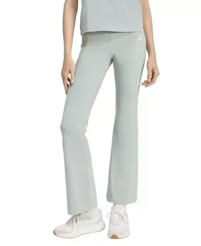 Women's Essentials Small Logo Flared Leggings - Lt/pas Grn - 1