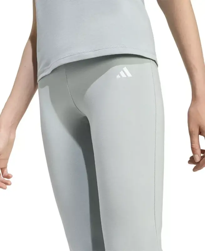 Women's Essentials Small Logo Flared Leggings - Lt/pas Grn - 3