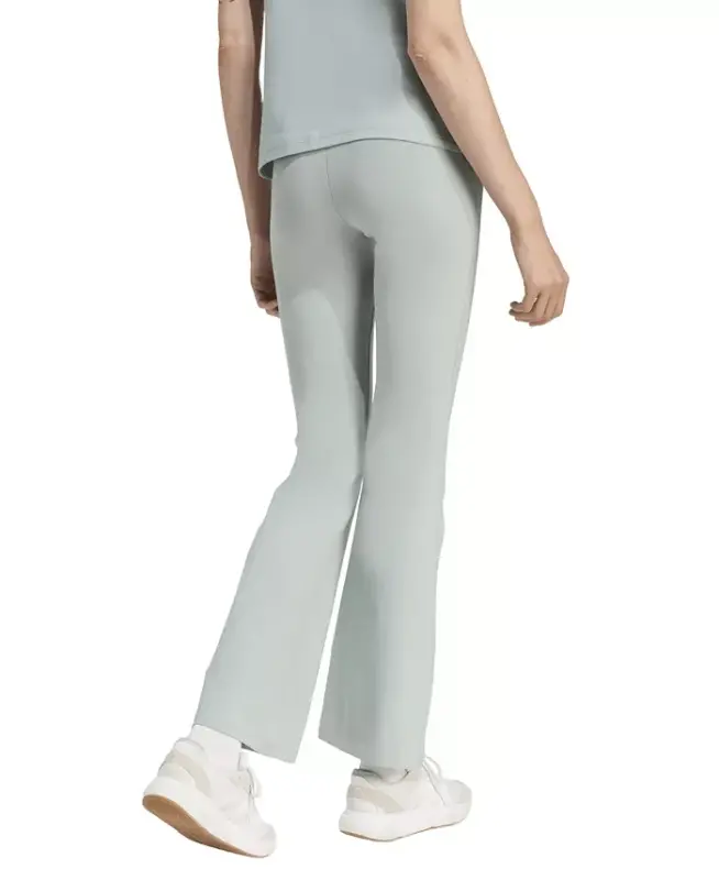 Women's Essentials Small Logo Flared Leggings - Lt/pas Grn - 4