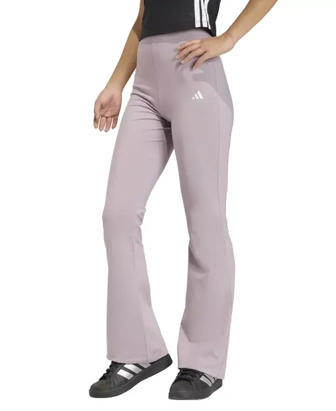 Women's Essentials Small Logo Flared Leggings - Lt/pas Pur - ADIDAS