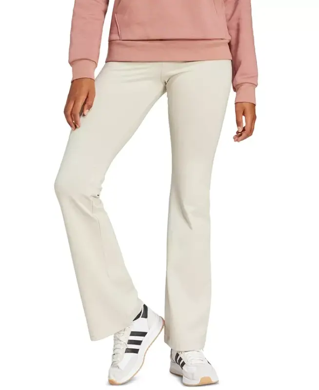 Women's Essentials Small Logo Flared Leggings - Wonder Alumina/white - 1