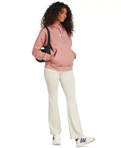 Women's Essentials Small Logo Flared Leggings - Wonder Alumina/white - ADIDAS (1)