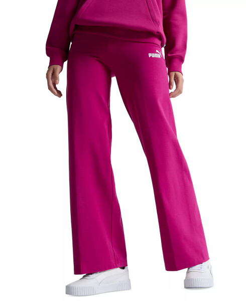 Women's Essentials Straight Leg Full-Length Pants Pink - 1