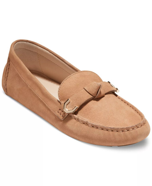 Women's Evelyn Bow Driver Loafers Birch Beige - 1