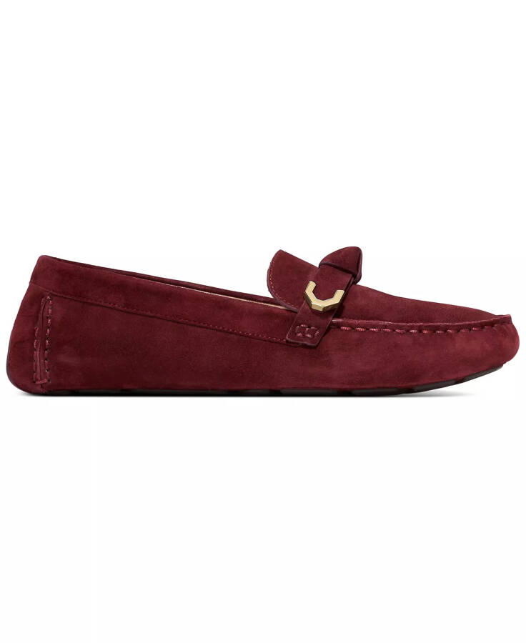 Women's Evelyn Bow Driver Loafers Bloodstone Suede - 2