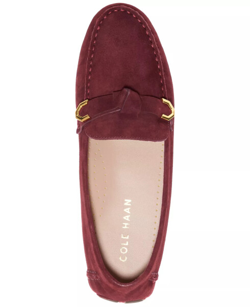 Women's Evelyn Bow Driver Loafers Bloodstone Suede - 4