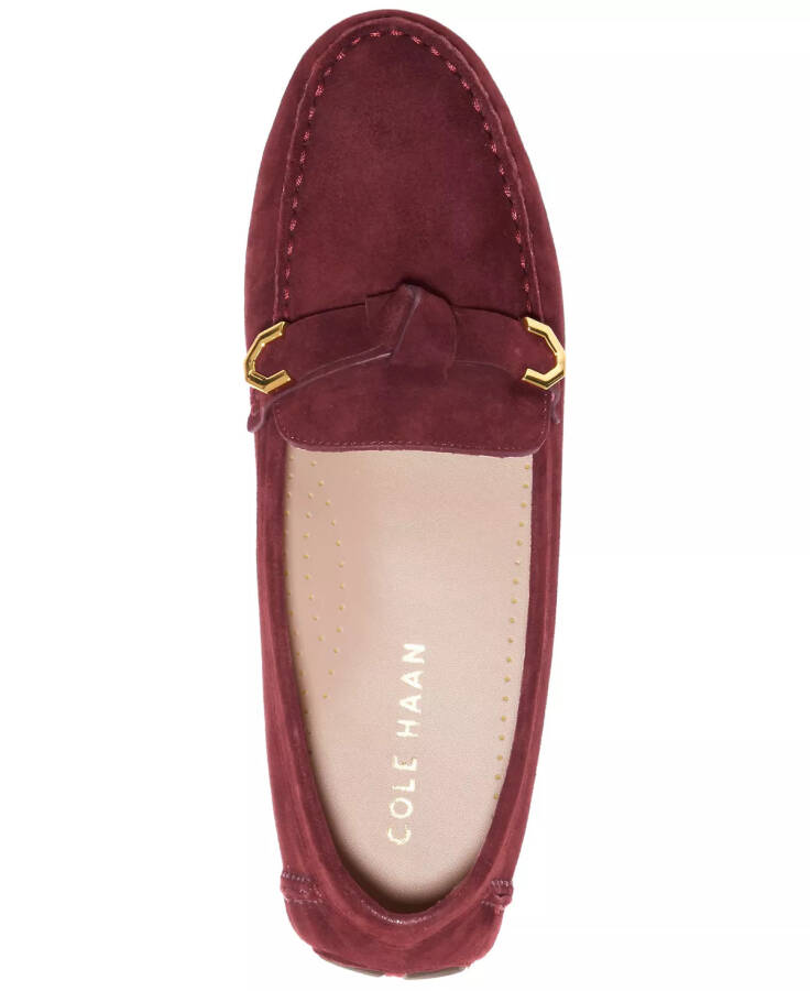 Women's Evelyn Bow Driver Loafers Bloodstone Suede - 4