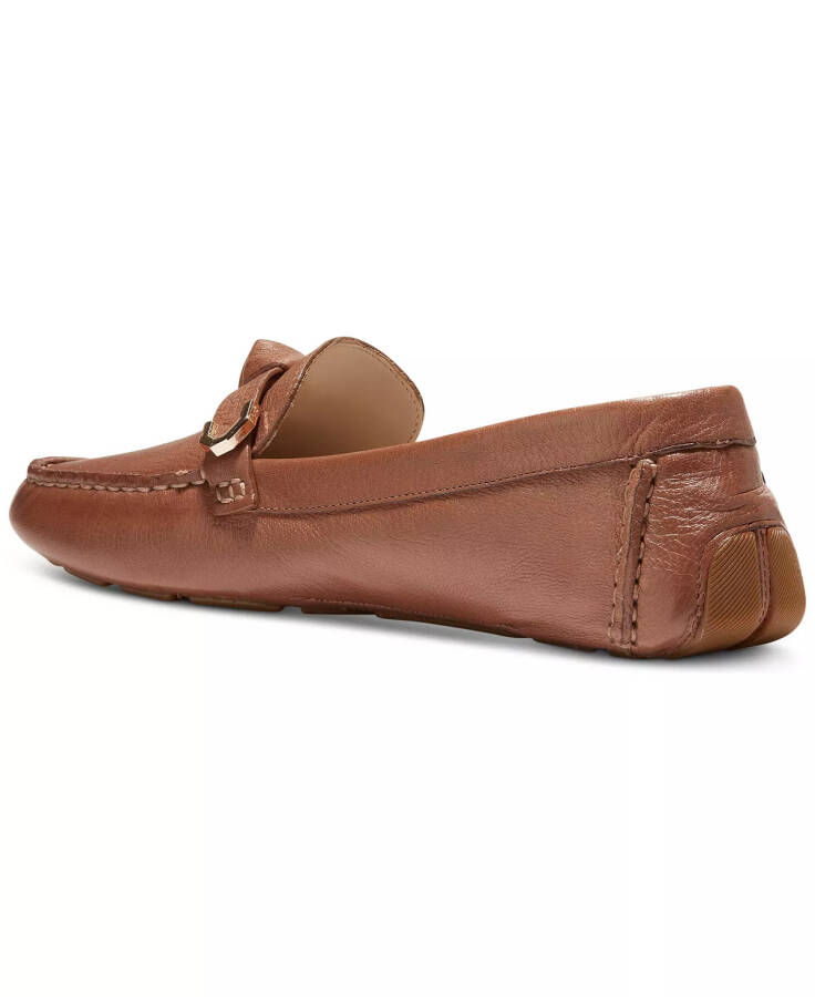 Women's Evelyn Bow Driver Loafers Pecan Leather - 3