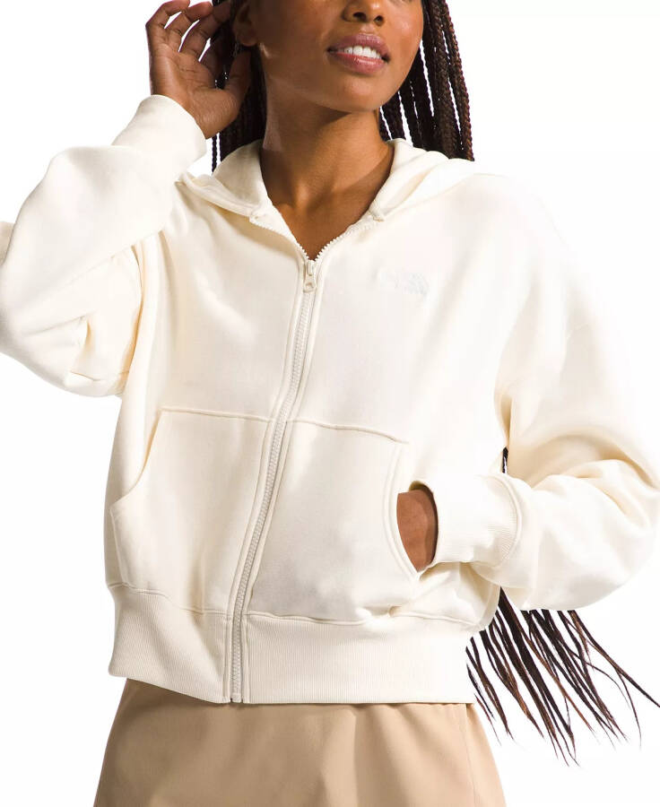 Women's Evolution Full-Zip Hoodie White Dune - 1