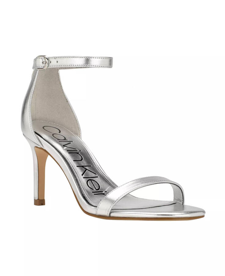 Women's Fairy Dress Sandals Silver Faux Leather - 1