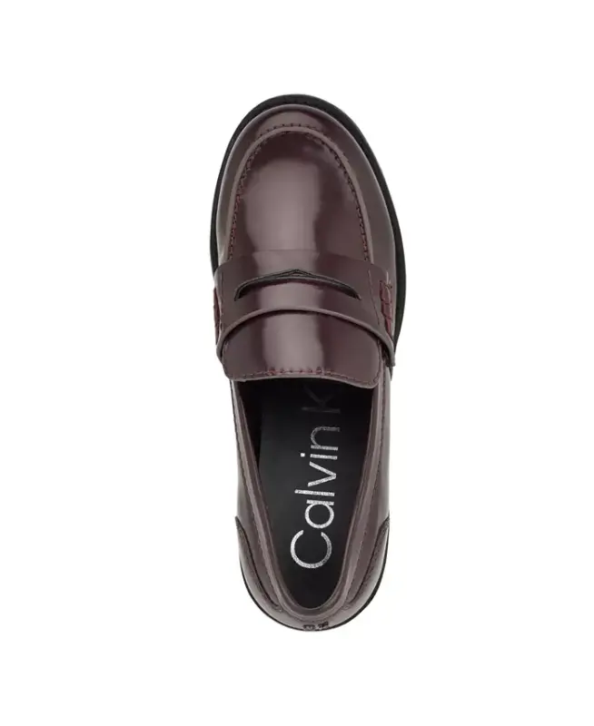Women's Farrel Slip-On Penny Loafers - Dark Red - 4