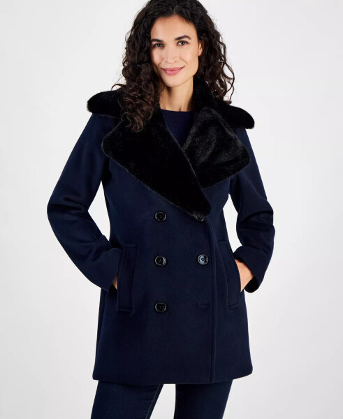 Women's Faux-Fur-Collar Coat Admiral - 4