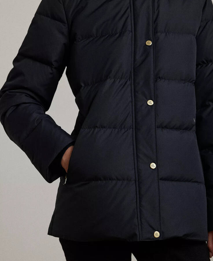 Women's Faux-Fur Hooded Puffer Coat Dk Navy - 5