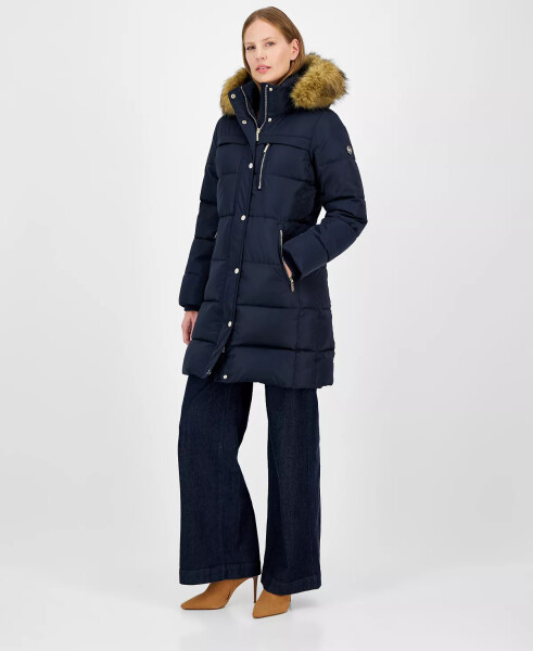 Women's Faux-Fur-Trim Hooded Puffer Coat, Created for Modazone Admiral - 1