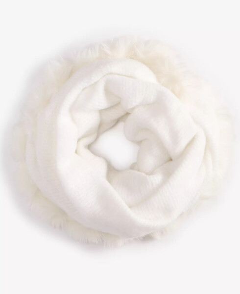 Women's Faux-Fur-Trim Wrap, Created for Modazone Ivory - 2