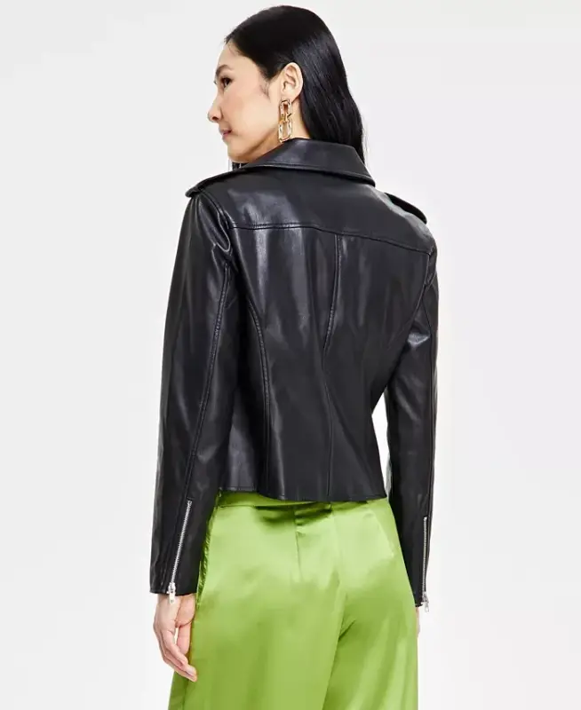 Women's Faux-Leather Jacket, Created for Modazone - 2