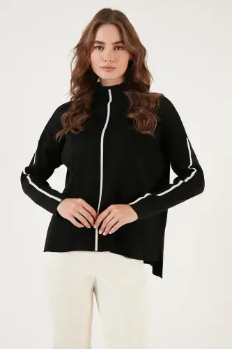 Women's Fisherman Neck Soft Acrylic Sweater KAZAK 4614815 - LELA (1)