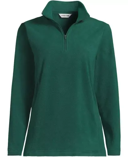 Women's Fleece Quarter Zip Pullover - Pine - 1