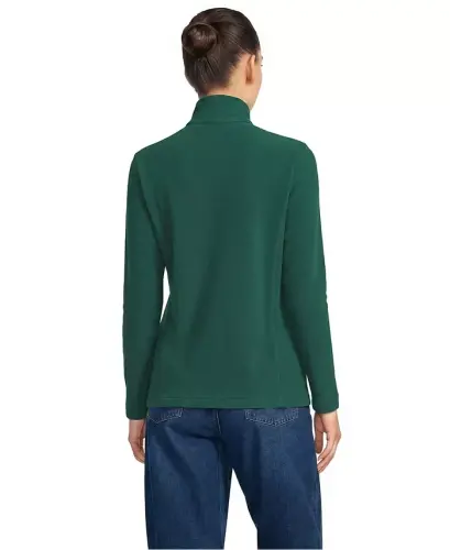 Women's Fleece Quarter Zip Pullover - Pine - 3