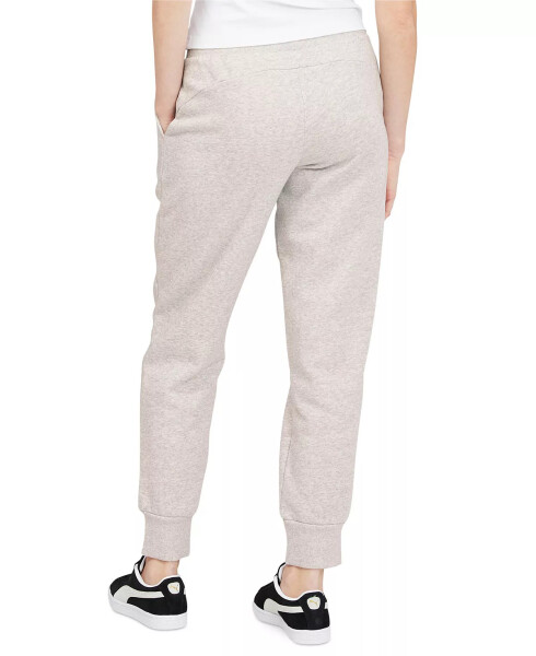 Women's Fleece Sweatpants Light Gray Heather-Puma Black - 2