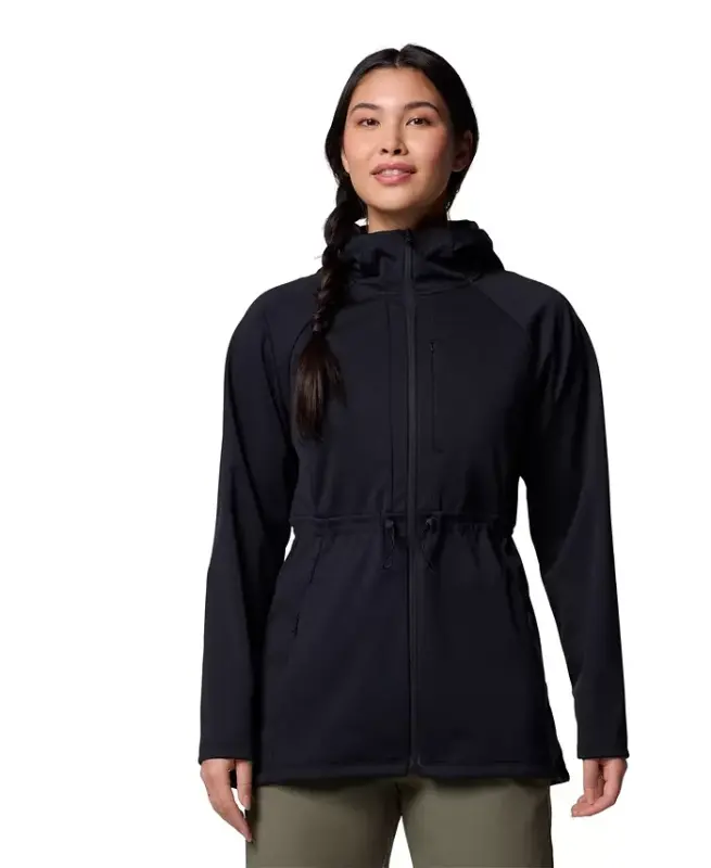 Women's Flora Park II Softshell Jacket-Black - 1