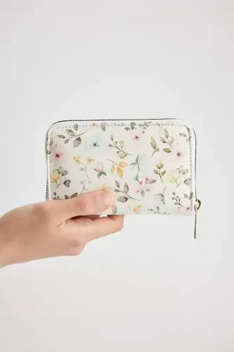 Women's Floral Faux Leather Wallet-Mix - DEFACTO (1)