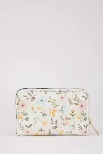 Women's Floral Faux Leather Wallet-Mix - 5