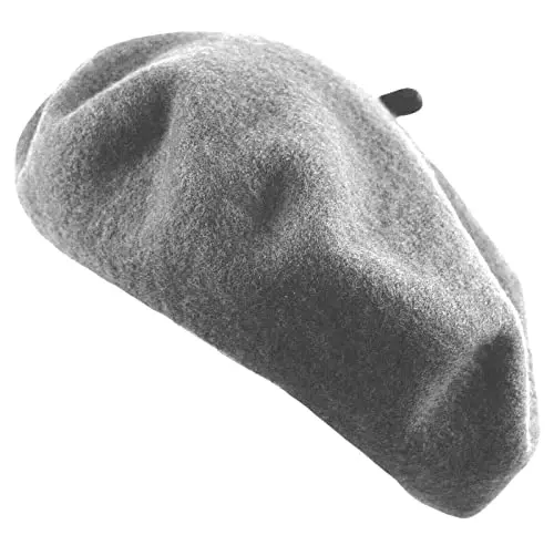 Women's French Beret Hat Solid Color Plain Wool Classic Traditional Artist Cap - WOMEN'S