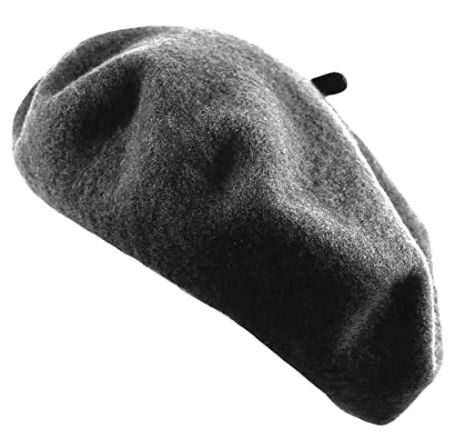 Women's French Beret Hat Solid Color Plain Wool Classic Traditional Artist Cap 