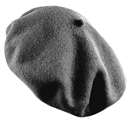 Women's French Beret Hat Solid Color Plain Wool Classic Traditional Artist Cap - 2