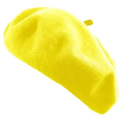 Women's French Beret Hat Solid Color Plain Wool Classic Traditional Artist Cap 