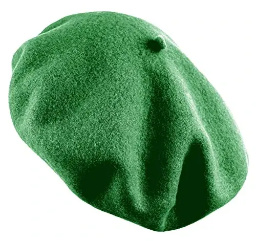 Women's French Beret Hat Solid Color Plain Wool Classic Traditional Artist Cap - 2