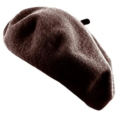 Women's French Beret Hat Solid Color Plain Wool Classic Traditional Artist Cap - WOMEN'S