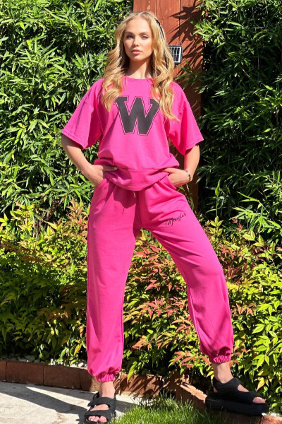 Women's Fuchsia W Printed Tracksuit ALC-X5889 - 3