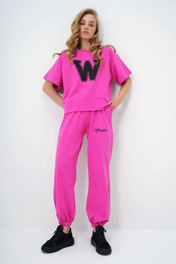 Women's Fuchsia W Printed Tracksuit ALC-X5889 - 4