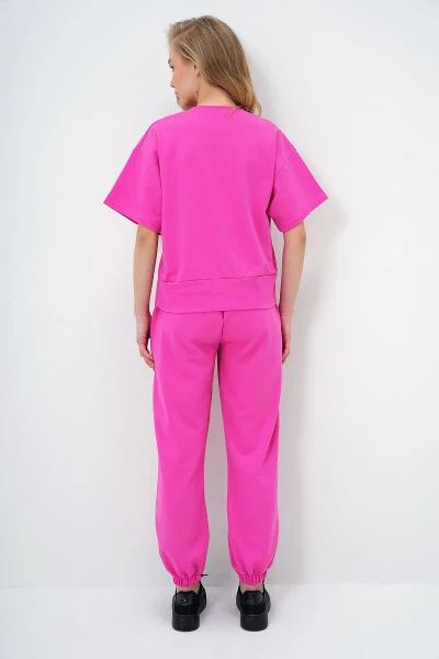 Women's Fuchsia W Printed Tracksuit ALC-X5889 - 7