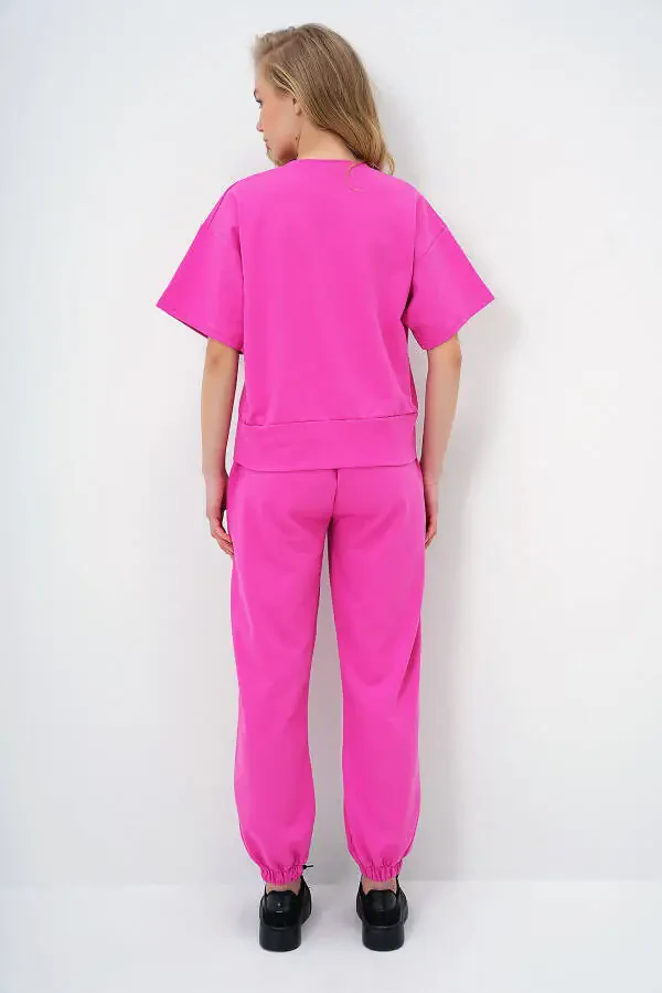 Women's Fuchsia W Printed Tracksuit ALC-X5889 - 7