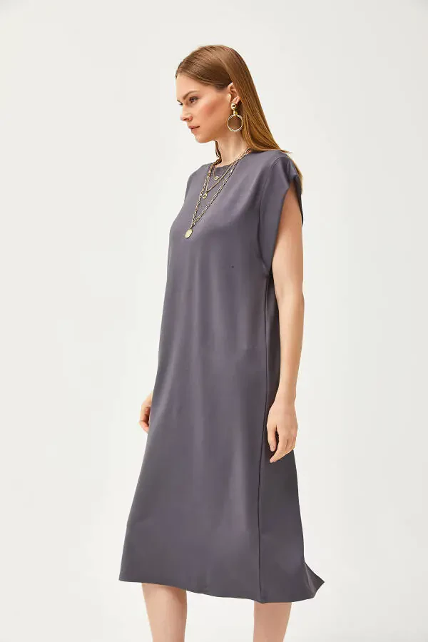 Women's Fume Underarm Split Back Crystal Dress ELB-19002085 - 3