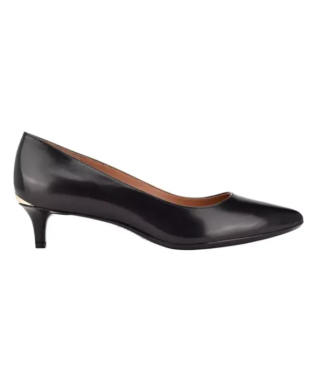 Women's Gabrianna Pointed Toe Kitten Heel Pumps - 2