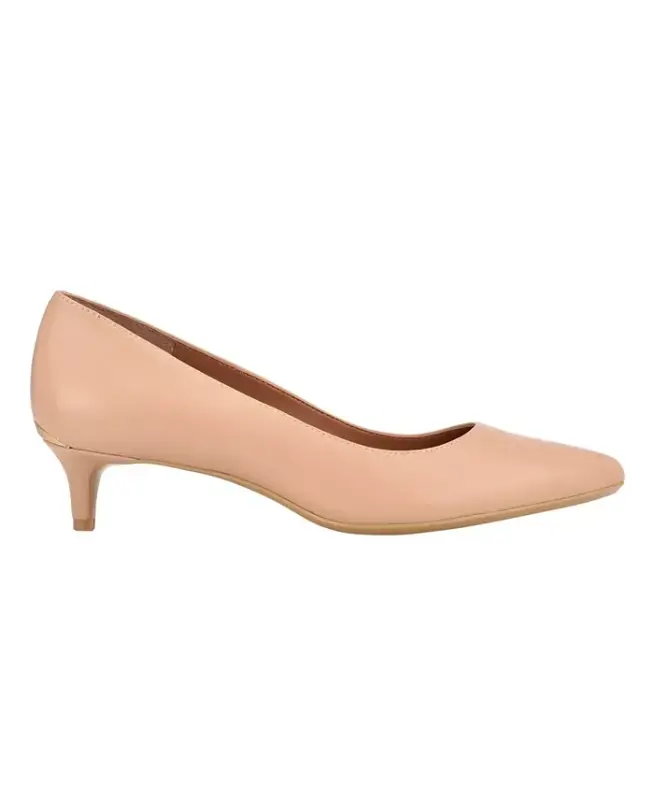 Women's Gabrianna Pointed Toe Kitten Heel Pumps - 2